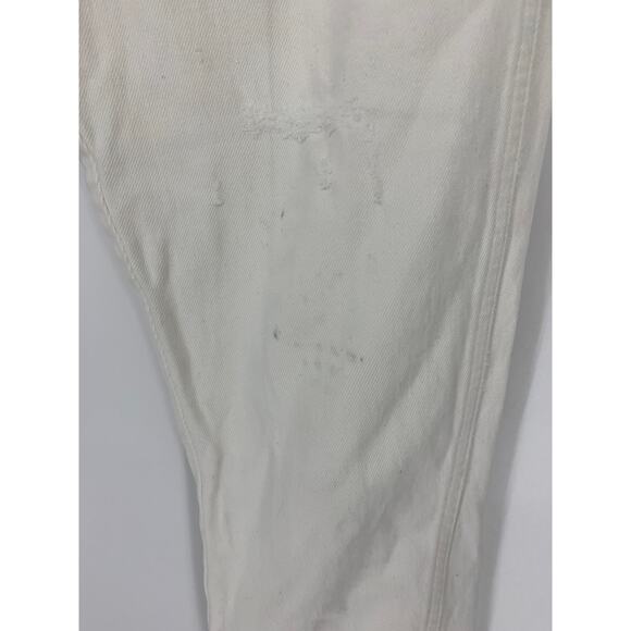 AMO Twist Women's Size 26 Slim Fit Skinny Jeans Mid Rise Sea Salt White *FLAWS - Picture 2 of 9
